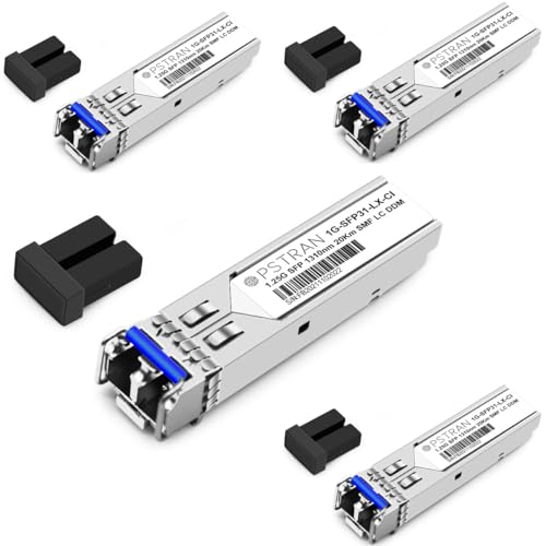 1000BASE-SX SFP Optical Transceiver Module Compatible with HPE Aruba J4858D J4858DCM JL745A Q8N53A ProCurve J4858C J4858B J4858A 850nm 550m DDM Duplex LC MMF 10pcs/Pack