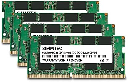 Simmtec RAM 64GB (2x32GB DDR4 3200MHz SODIMM PC4-25600 (PC4-3200AA CL22 1.2V Non-ECC SO-DIMM 260 Pin - Laptop, Notebook & AIO Computer Memory Upgrade Kit