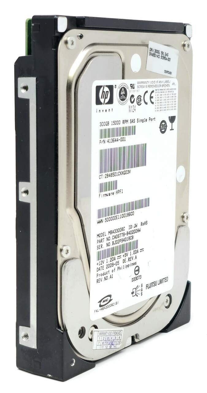 HPE MBA3300RC - 300GB 15K RPM SAS 3.5" Hard Disk Drive (HDD