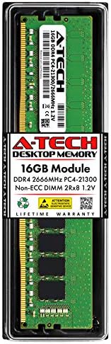 A-Tech 16GB RAM Replacement for Samsung M378A2K43DB1-CTD | DDR4 2666MHz PC4-21300 2Rx8 1.2V UDIMM Non-ECC 288-Pin DIMM Memory Module