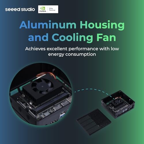 NVIDIA Jetson Orin NX 16GB Edge AI Device - reComputer J4012, 4xUSB 3.2, M.2 Key E & Key M Slot, Pre-Installed Jetpack System with NVIDIA Jetpack on 128GB NVMe SSD