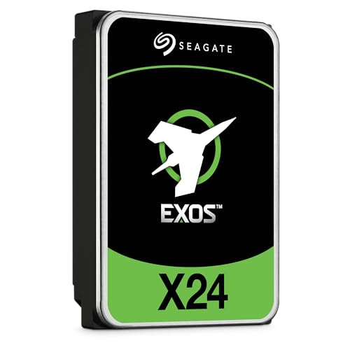Seagate Exos X24 20TB Enterprise Internal Hard Drive HDD - 12GB/s SATA 7200RPM 2.5M MTBF (ST20000NM002H