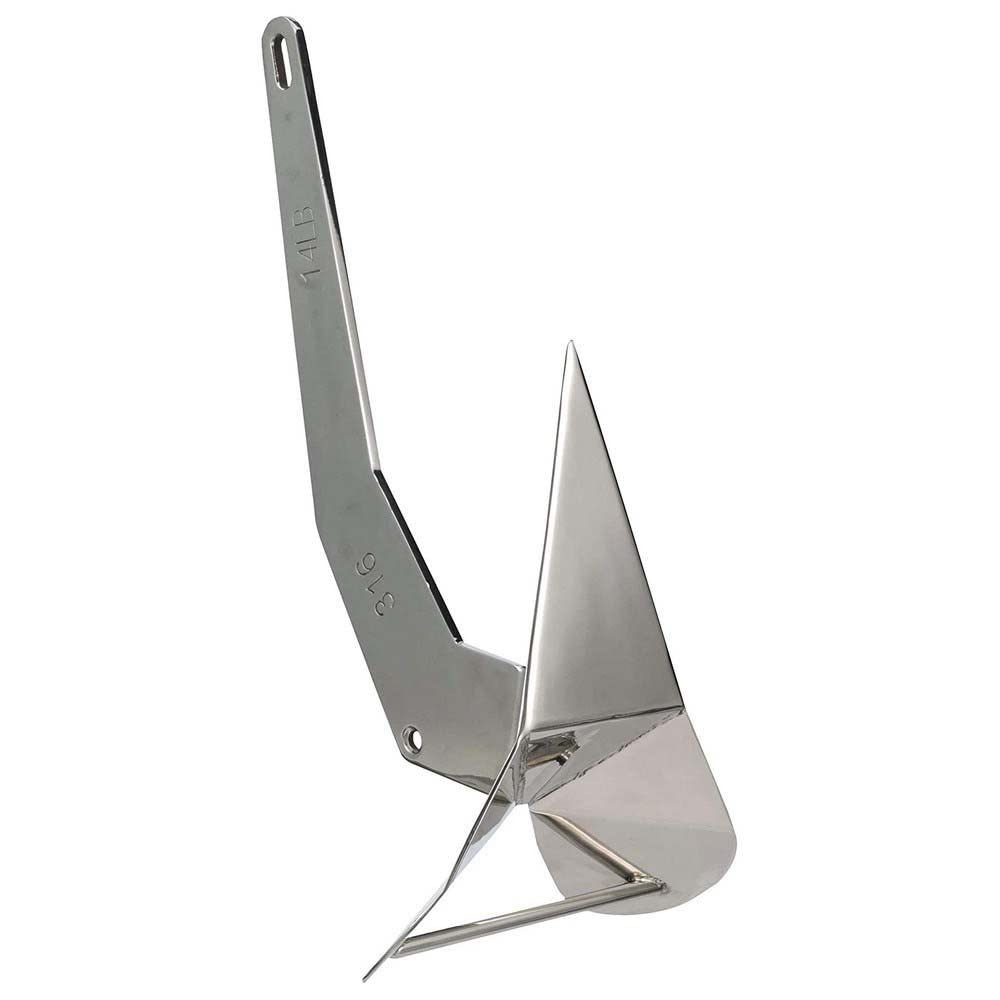 Seachoice 43840 Stainless Steel Plow Anchor, 14 lbs.