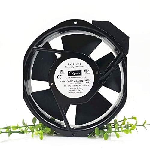 A-6AXFN Hoffman 5915PC-12T-B30-A09 115V Cooling Fan - 172×38mm 200/240CFM 0.31/0.28A Cooling Fan