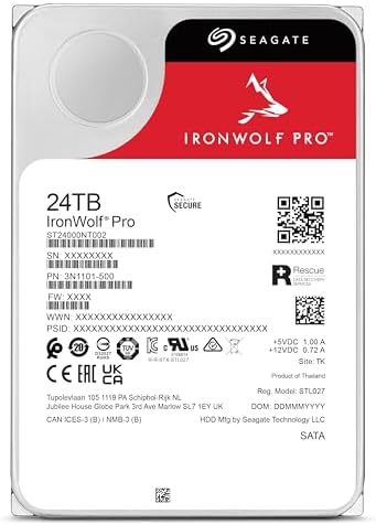 Seagate IronWolf Pro 24TB NAS - Label View | Alo Tech Solutions