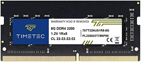 Timetec Premium 32GB KIT(2x16GB DDR4 3200MHz (or 2933MHz or 2666MHz PC4-25600 Non-ECC Unbuffered 1.2V CL22 2Rx8 Dual Rank 260 Pin SODIMM Laptop Notebook PC Computer Memory RAM Upgrade