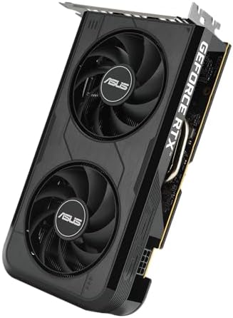 ASUS Dual NVIDIA GeForce RTX 3050 6GB OC Edition Gaming Graphics Card - PCIe 4.0, 6GB GDDR6 Memory, HDMI 2.1, DisplayPort 1.4a, 2-Slot Design, Axial-tech Fan Design, 0dB Technology, Steel Bracket