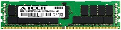 A-Tech 64GB RAM for Dell PowerEdge C6525, R550, T550 | DDR4 2933MHz PC4-23400 ECC RDIMM 2Rx4 Registered Server Memory Upgrade