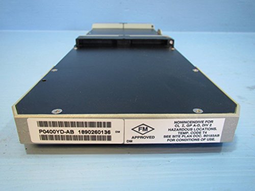 Foxboro P0400YD FBM 3 I/A Series PLC RTD Input Module P0 400 YD Rev AB PO400YD