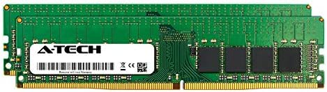 A-Tech 32GB Kit (2 x 16GB for Dell PowerEdge T130 - DDR4 PC4-17000 2133Mhz ECC Unbuffered UDIMM 2Rx8 - Server Memory Ram Equivalent to OEM A8661096 SNP7XRW4C/16G (AT316653SRV-X2U4
