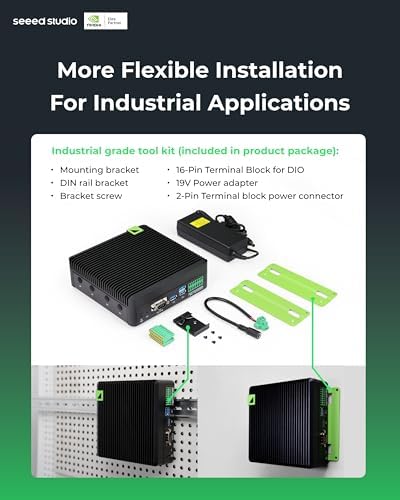 NVIDIA Jetson Orin NX 16GB Edge AI Device - reComputer J4012, 4xUSB 3.2, M.2 Key E & Key M Slot, Pre-Installed Jetpack System with NVIDIA Jetpack on 128GB NVMe SSD