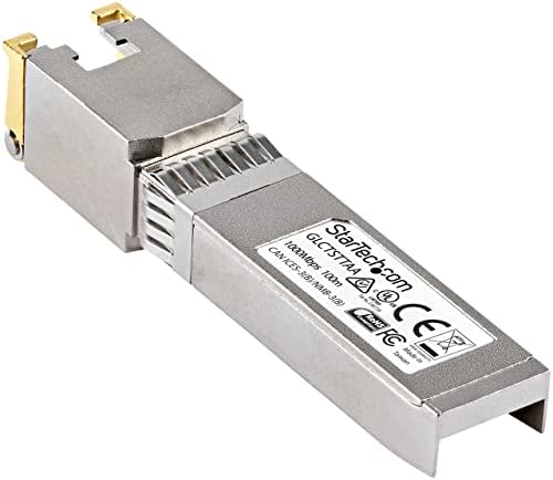 StarTech.com Cisco SFP-GE-T Compatible - Gigabit SFP - 10/100/1000 Mbps - RJ45 Port - 1000Base-T - Copper SFP - GBIC Module