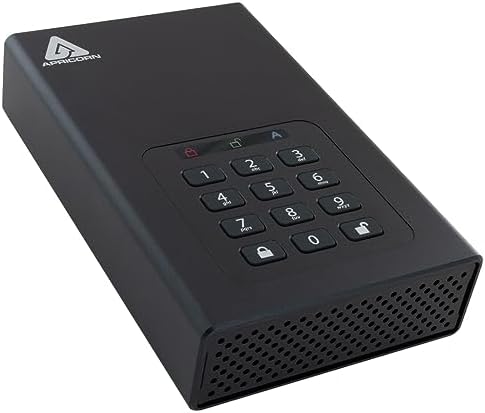 Apricorn 2TB Aegis Padlock DT 256-Bit Encrypted USB 3.0 Hard Drive (ADT-3PL256-2000