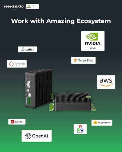 NVIDIA Jetson Orin NX 16GB Edge AI Device - reComputer J4012, 4xUSB 3.2, M.2 Key E & Key M Slot, Pre-Installed Jetpack System with NVIDIA Jetpack on 128GB NVMe SSD
