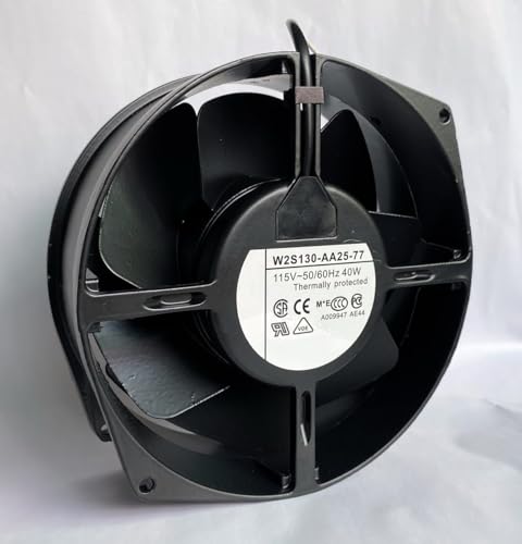 W2S130-AA25-77 AC115V 40W 17255 172mm 2-wire all-metal high temperature cooling fan