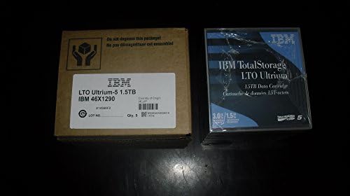 IBM 10 Pack LTO-5 Ultrium Tape 1.5TB/ 3TB, Part # 46X1290-10PK