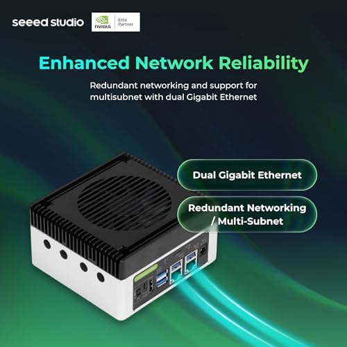 NVIDIA Jetson Orin NX 16GB Edge AI Device - reComputer J4012, 4xUSB 3.2, M.2 Key E & Key M Slot, Pre-Installed Jetpack System with NVIDIA Jetpack on 128GB NVMe SSD