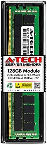 A-Tech 32GB Kit (2x16GB DDR4 3200MHz PC4-25600 ECC RDIMM 2Rx8 Dual Rank 1.2V ECC Registered DIMM 288-Pin Server & Workstation RAM Memory Upgrade Modules (A-Tech Enterprise Series