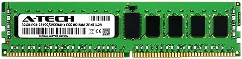 A-Tech 64GB Kit (2x32GB DDR4 3200MHz PC4-25600 ECC RDIMM 2Rx4 Dual Rank 1.2V ECC Registered DIMM 288-Pin Server & Workstation RAM Memory Upgrade Modules (A-Tech Enterprise Series