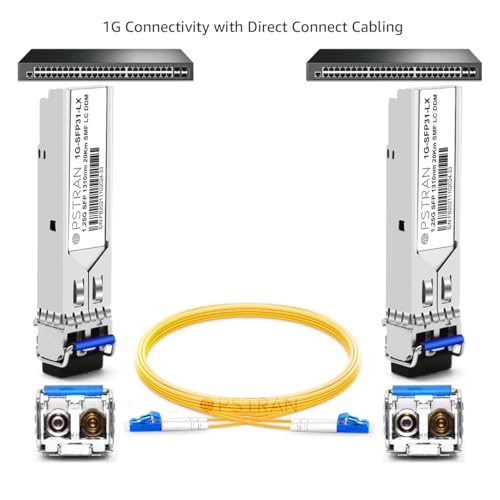 1000BASE-SX SFP Optical Transceiver Module Compatible with HPE Aruba J4858D J4858DCM JL745A Q8N53A ProCurve J4858C J4858B J4858A 850nm 550m DDM Duplex LC MMF 10pcs/Pack