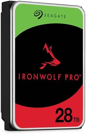 Seagate IronWolf Pro, 16 TB, Enterprise NAS Internal HDD –CMR 3.5 Inch, SATA 6 Gb/s, 7,200 RPM, 256 MB Cache for RAID Network Attached Storage (ST16000NT001