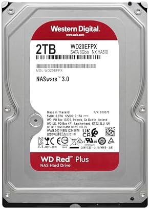 Western Digital 16TB WD Red Pro NAS Internal Hard Drive HDD - 7200 RPM, SATA 6 Gb/s, CMR, 512 MB Cache, 3.5" - WD161KFGX