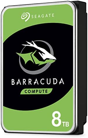 Seagate BarraCuda 8 TB Internal Hard Drive HDD – 3.5 Inch SATA 6 Gb/s, 5,400 RPM, 256 MB Cache for Computer Desktop PC (ST8000DMZ04/004