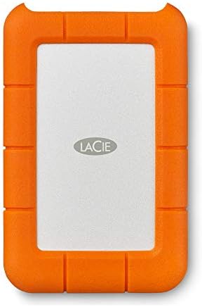 LaCie Rugged Mini 2TB External Hard Drive Portable HDD - USB 3.0/ 2.0 Compatible, Drop Shock Dust Rain Resistant Shuttle Drive, For Mac And PC Computer (LAC9000298, orange
