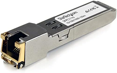 StarTech.com Cisco SFP-GE-T Compatible - Gigabit SFP - 10/100/1000 Mbps - RJ45 Port - 1000Base-T - Copper SFP - GBIC Module