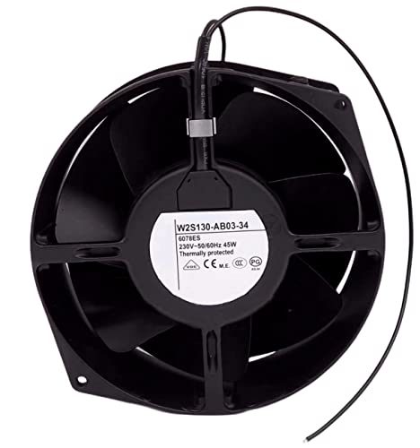 230V W2S130-AB03-34 0.3A 45W 170x150x55MM 2800/3250RPM 2-Wire Cooling Fan for Radiator, Transmission Coolers