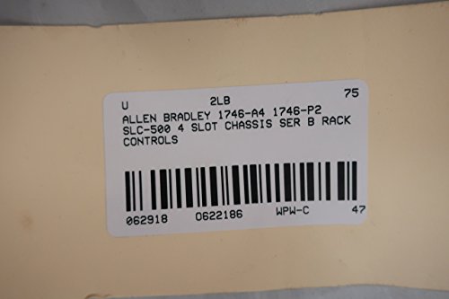 Allen Bradley 1746-A4 1746-P2 SLC-500 4-Slot Chassis W/Power Supply D622186