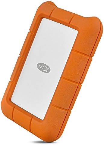 LaCie Rugged Thunderbolt USB-C 4TB External Hard Drive Portable HDD – USB 3.0 compatible, Drop Shock Dust Water Resistant, Mac and PC Computer Desktop Workstation Laptop, 1 Mo Adobe CC (STFS4000800