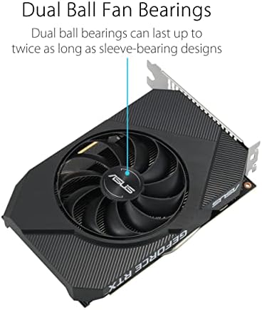 ASUS Dual NVIDIA GeForce RTX 3050 6GB OC Edition Gaming Graphics Card - PCIe 4.0, 6GB GDDR6 Memory, HDMI 2.1, DisplayPort 1.4a, 2-Slot Design, Axial-tech Fan Design, 0dB Technology, Steel Bracket