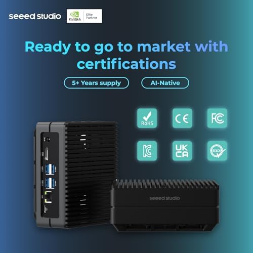 ReComputer J3010-Edge AI Device, NVIDIA Jetson Orin Nano 4GB, 4xUSB 3.2, WiFi/BT, M.2 Key E