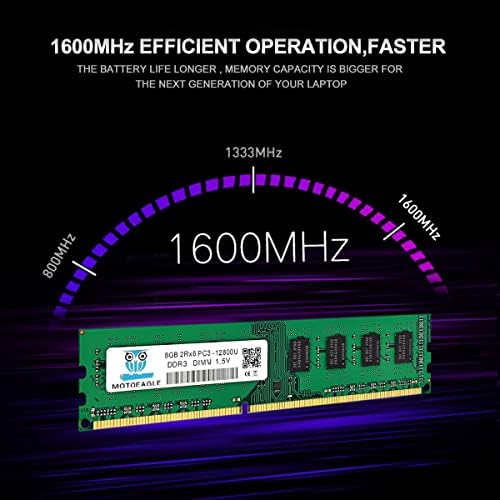 [32GB DDR3L RAM] DDR3L-1600 UDIMM 32GB Kit (4x8GB 2Rx8 PC3L-12800U 8GB PC3-12800 DDR3-1600MHz 240 Pin DIMM Non ECC Unbuffered 1.35V/1.5V CL11 Dual Rank Desktop Memory Ram