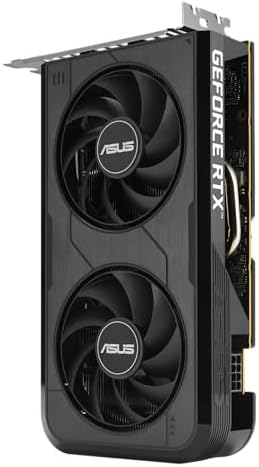ASUS Dual NVIDIA GeForce RTX 3050 6GB OC Edition Gaming Graphics Card - PCIe 4.0, 6GB GDDR6 Memory, HDMI 2.1, DisplayPort 1.4a, 2-Slot Design, Axial-tech Fan Design, 0dB Technology, Steel Bracket