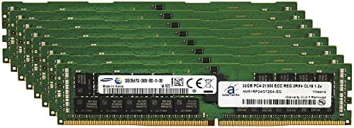 Factory Original 128GB (4x32GB Compatible for Dell Poweredge, Precision Servers DDR4 2666MHZ PC4-21300 ECC Registered Chip Buffered RDIMM 2Rx4 CL19 1.2v Memory RAM Upgrade Adamanta