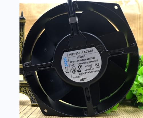 W2S130-AA03-01 172X150X55mm 230V 45/39W 50/60Hz 2800RPM 191.3CFM 2-Wire Cooling Fan