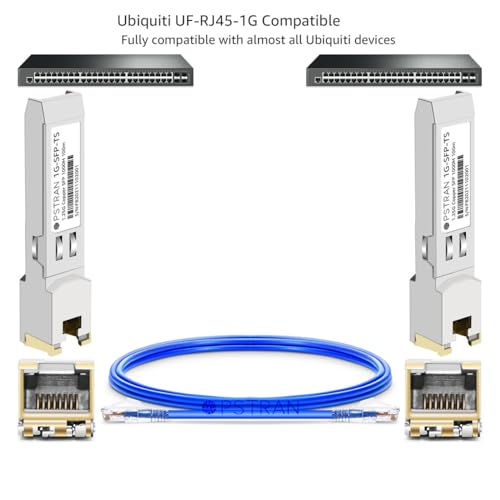 1000BASE-SX SFP Optical Transceiver Module Compatible with HPE Aruba J4858D J4858DCM JL745A Q8N53A ProCurve J4858C J4858B J4858A 850nm 550m DDM Duplex LC MMF 10pcs/Pack