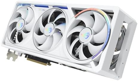 ASUS ROG Astral GeForce RTX 5090 White OC Edition Gaming Graphics Card (PCIe 5.0, 32GB GDDR7, HDMI/DP 2.1, 3.8-slot, 4fan design, Axial-tech fans, patented vapor chamber, Phase-change GPU thermal pad