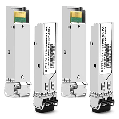 1000BASE-SX SFP Optical Transceiver Module Compatible with HPE Aruba J4858D J4858DCM JL745A Q8N53A ProCurve J4858C J4858B J4858A 850nm 550m DDM Duplex LC MMF 10pcs/Pack