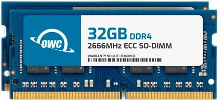 64GB (2x32GB DDR4 2666MHz PC4-21300 CL19 2RX8 ECC Unbuffered SODIMM 1.2V 260-pin Memory RAM