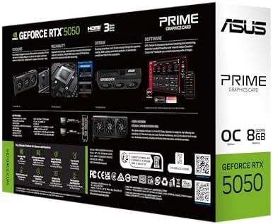 ASUS Dual NVIDIA GeForce RTX 3050 6GB OC Edition Gaming Graphics Card - PCIe 4.0, 6GB GDDR6 Memory, HDMI 2.1, DisplayPort 1.4a, 2-Slot Design, Axial-tech Fan Design, 0dB Technology, Steel Bracket