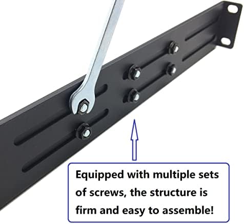 1U Universal Rack Mount Rails- 4-Post Server Rack Shelf Rail 16-29 inches Adjustable Depth for APC HP IBM DELL Compaq|B09PB2RN4J