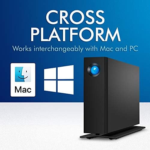 LaCie d2 Professional 10TB External Hard Drive Desktop HDD – USB-C USB 3.0 7200 RPM Enterprise Class Drives, 5 Year Warranty and Recovery Service (STHA10000800