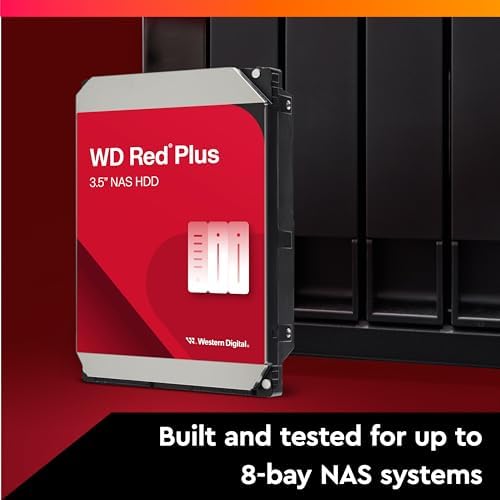 Western Digital 16TB WD Red Pro NAS Internal Hard Drive HDD - 7200 RPM, SATA 6 Gb/s, CMR, 512 MB Cache, 3.5" - WD161KFGX