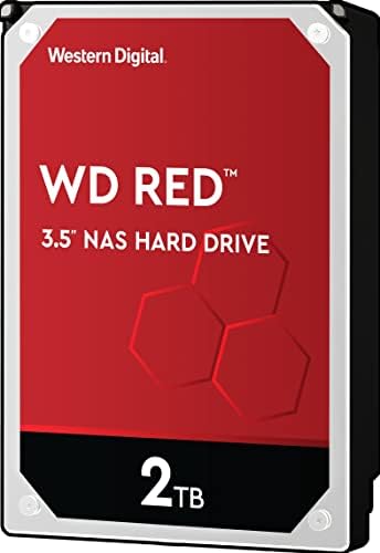 Western Digital 2TB WD NAS Internal Hard Drive HDD - 5400 RPM, SATA 6 Gb/s, SMR, 256MB Cache, 3.5" - WD20EFAX, Red