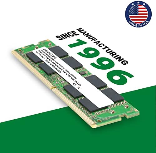 Simmtec RAM 64GB (2x32GB DDR4 3200MHz SODIMM PC4-25600 (PC4-3200AA CL22 1.2V Non-ECC SO-DIMM 260 Pin - Laptop, Notebook & AIO Computer Memory Upgrade Kit