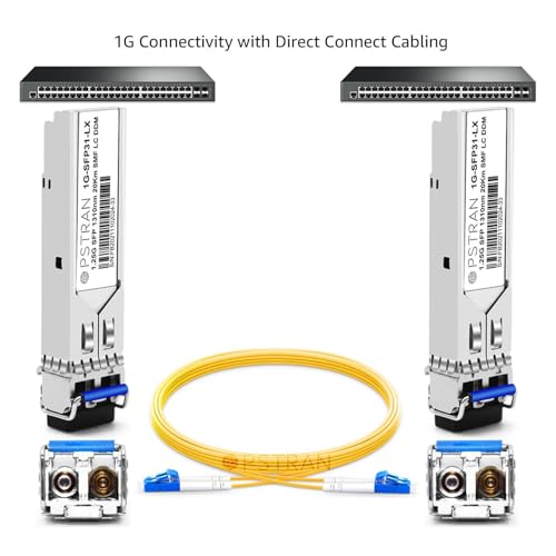 1000BASE-SX SFP Optical Transceiver Module Compatible with HPE Aruba J4858D J4858DCM JL745A Q8N53A ProCurve J4858C J4858B J4858A 850nm 550m DDM Duplex LC MMF 10pcs/Pack
