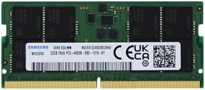 Samsung 32GB DDR5 4800MHz PC5-38400 SODIMM 2Rx8 Dual Rank CL40 1.1v 262pin Non-ECCM425R4GA3BB0-CQK Laptop Notebook RAM Memory Upgrade